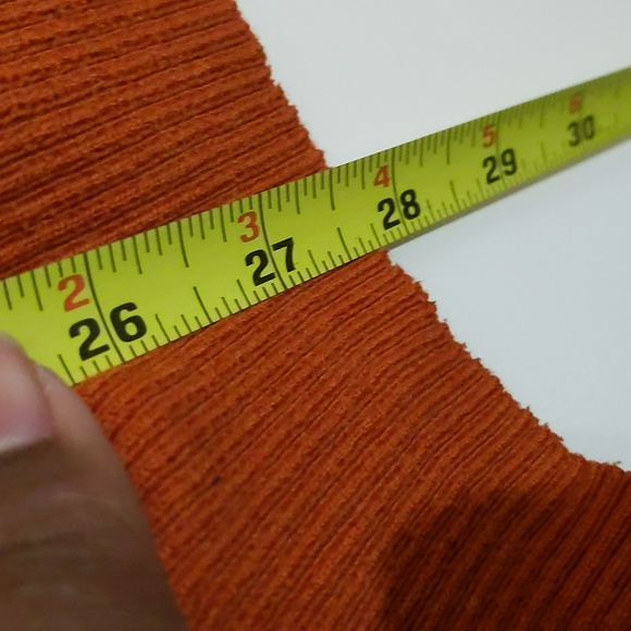 Old Navy| Tangerine Orange Long Sleeve Crew Neck Sweater Cotton Polyester Blend - Picture 11 of 12